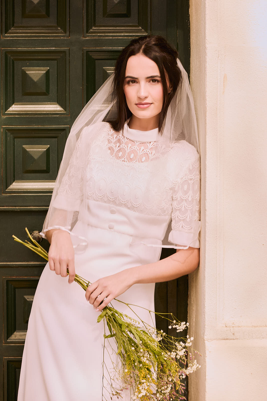 Vestido novia vintage años 60