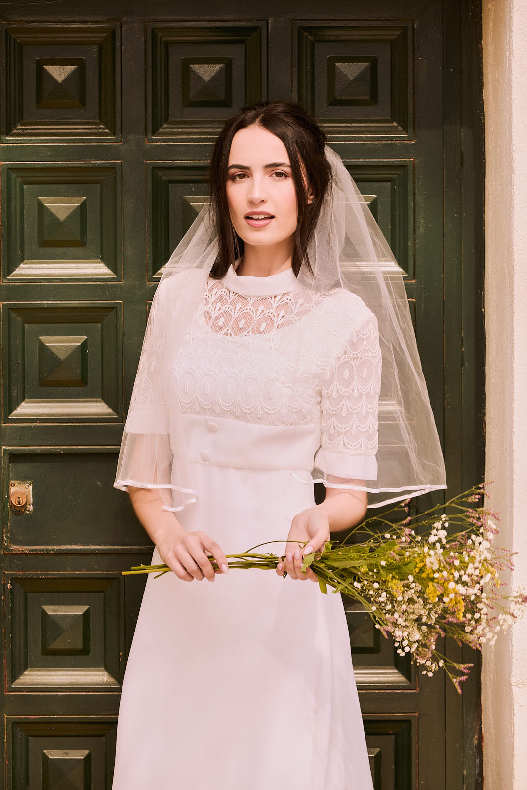 Vestido novia vintage años 60