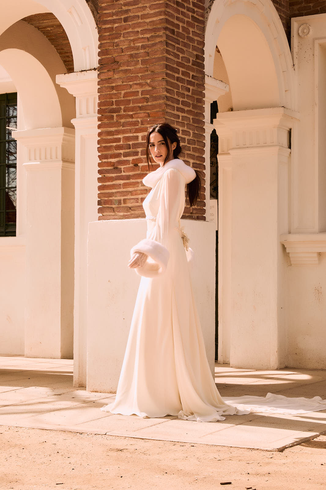 Vestido de novia vintage en crepé de seda años 90