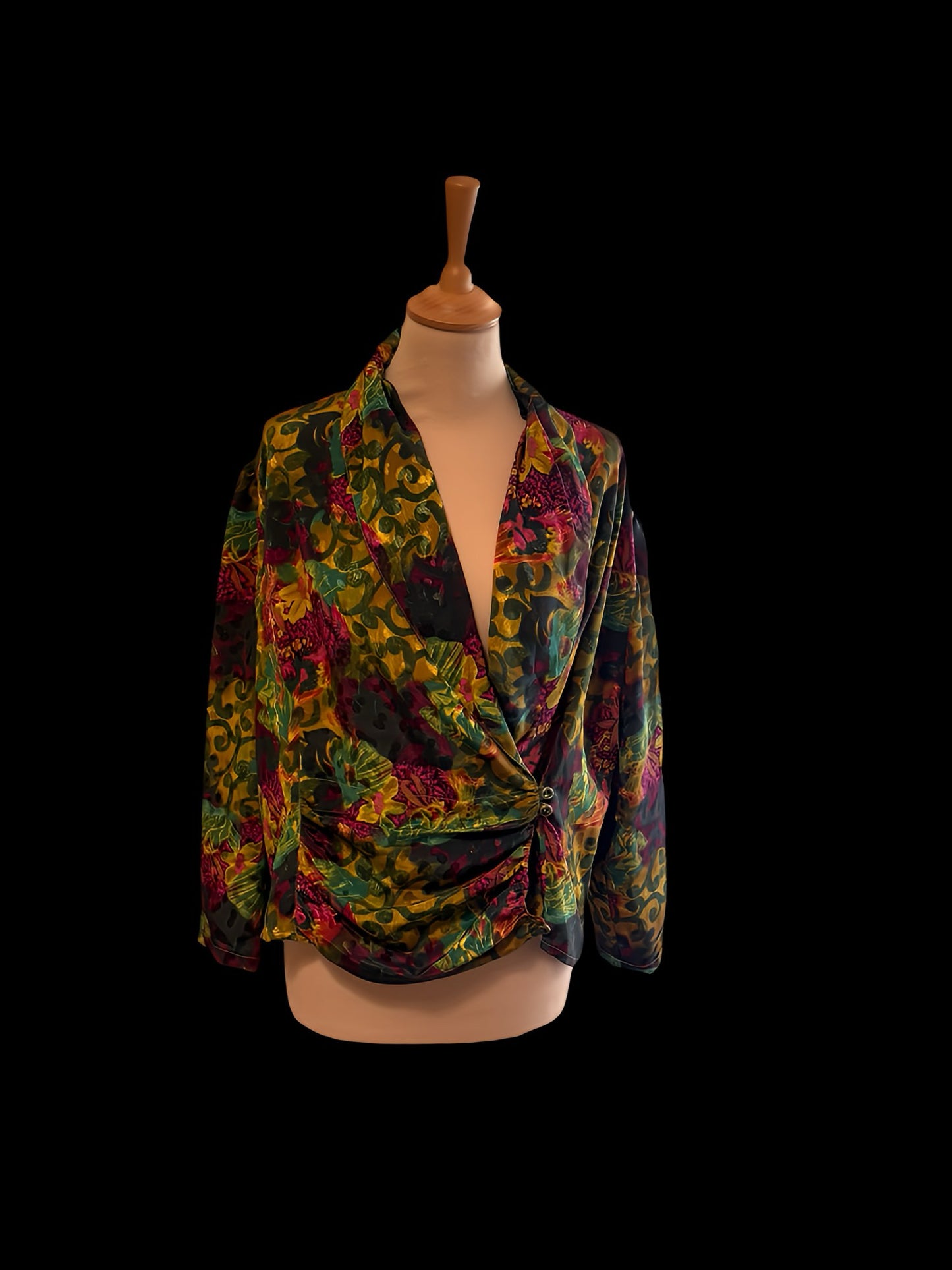 Camisa vintage flores, años 80