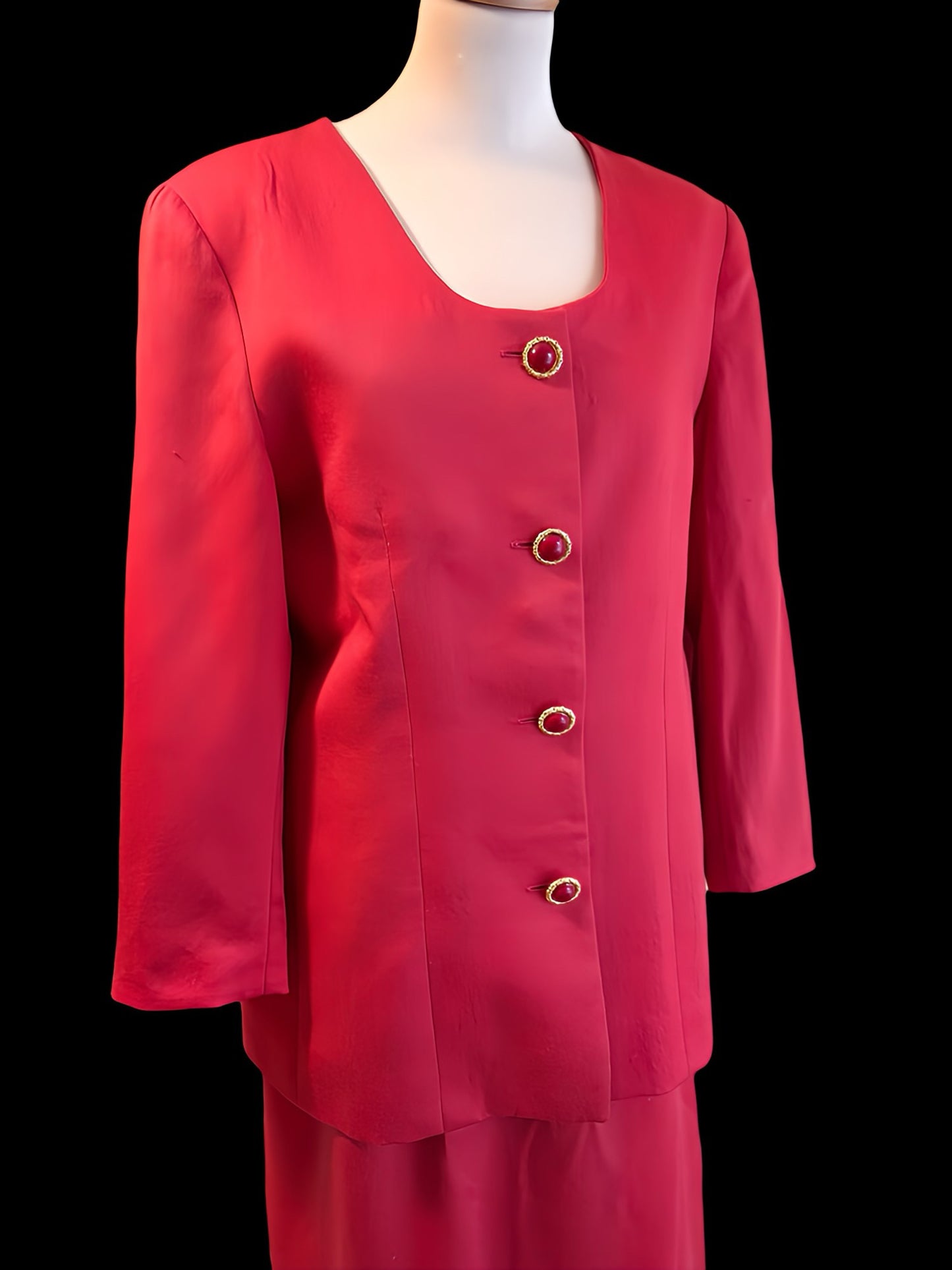 Traje vintage, botones joya años 90