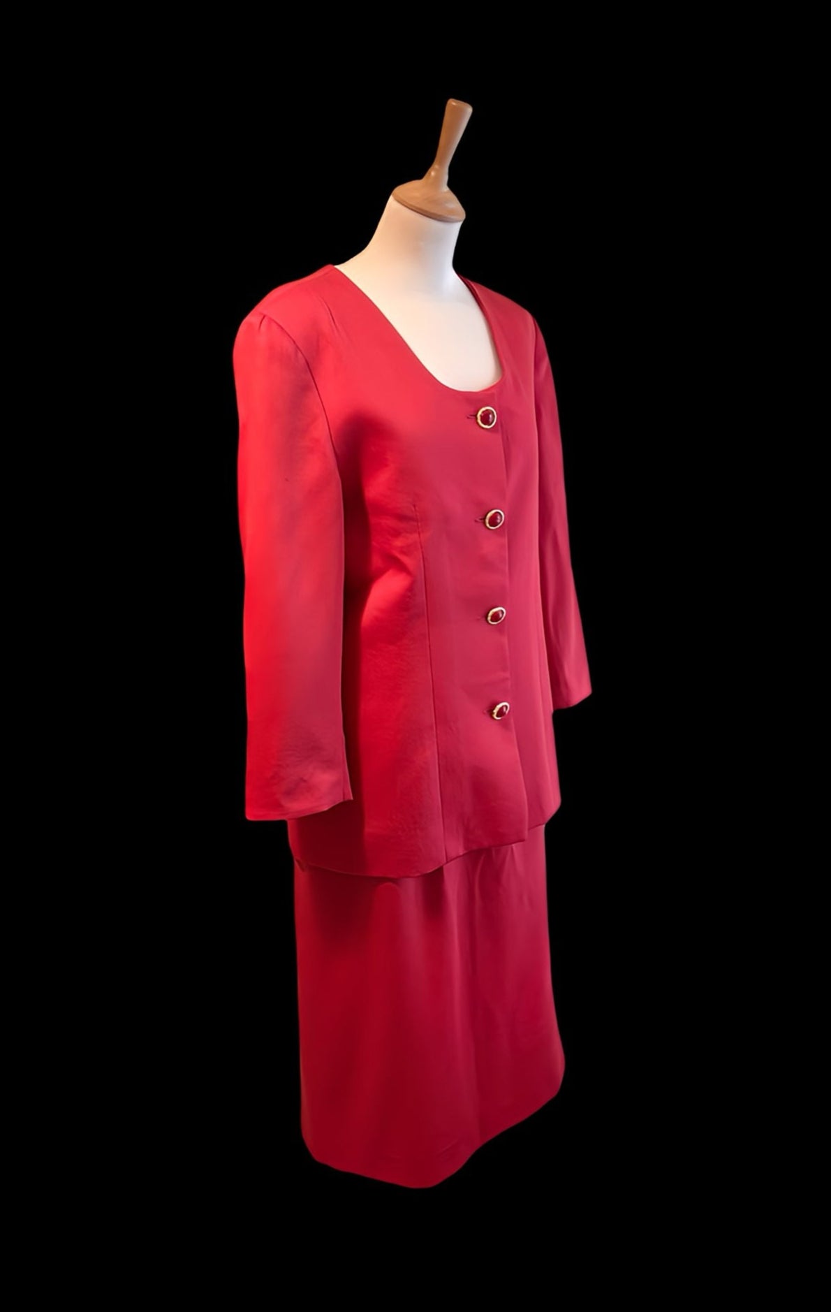 Traje vintage, botones joya años 90