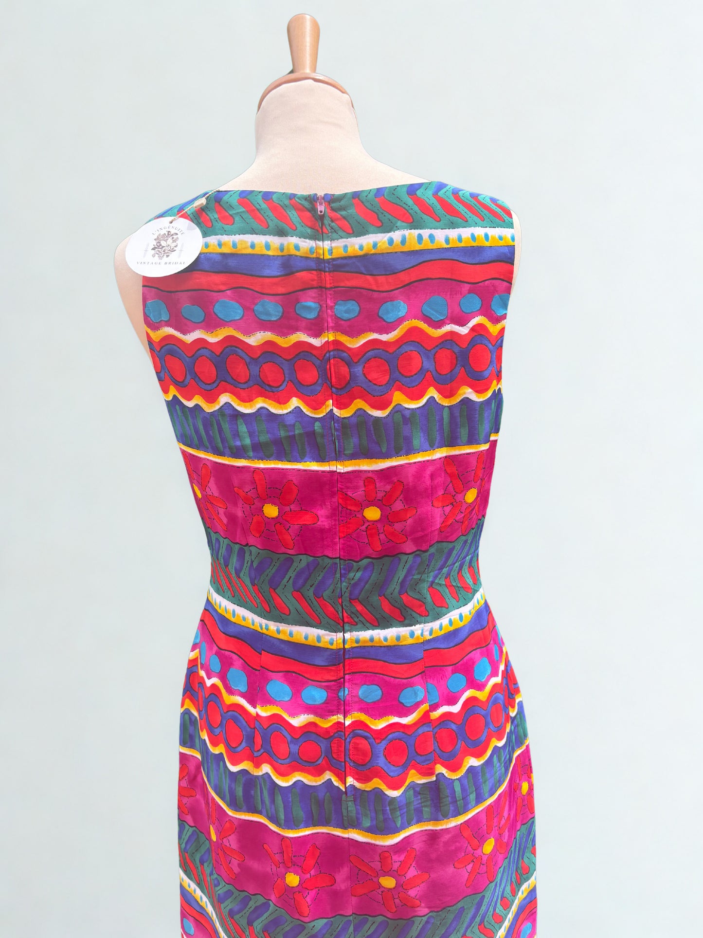 Vestido vintage estampado Jessica Howard