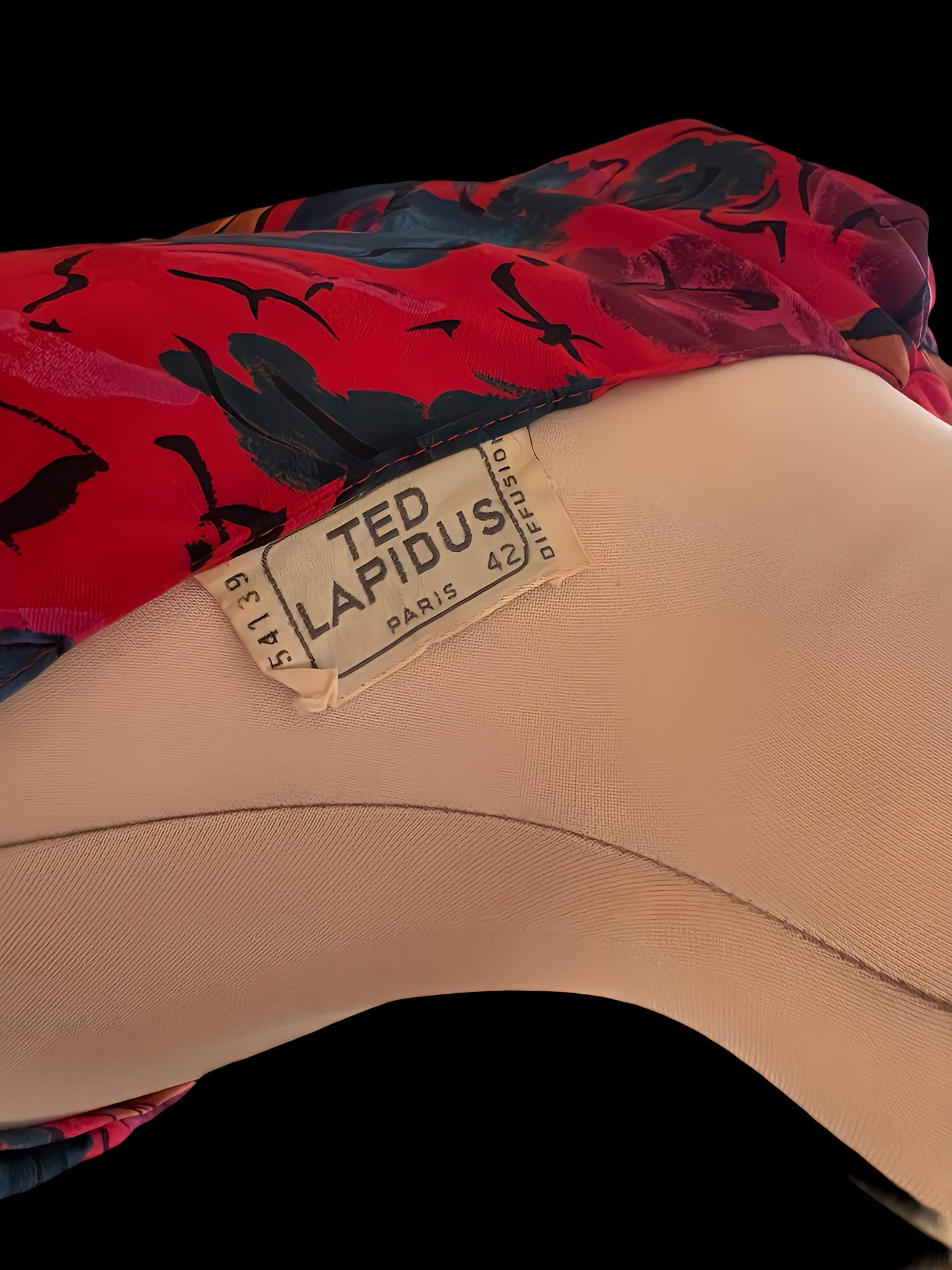 Vestido vintage Ted Lapidus, años 80