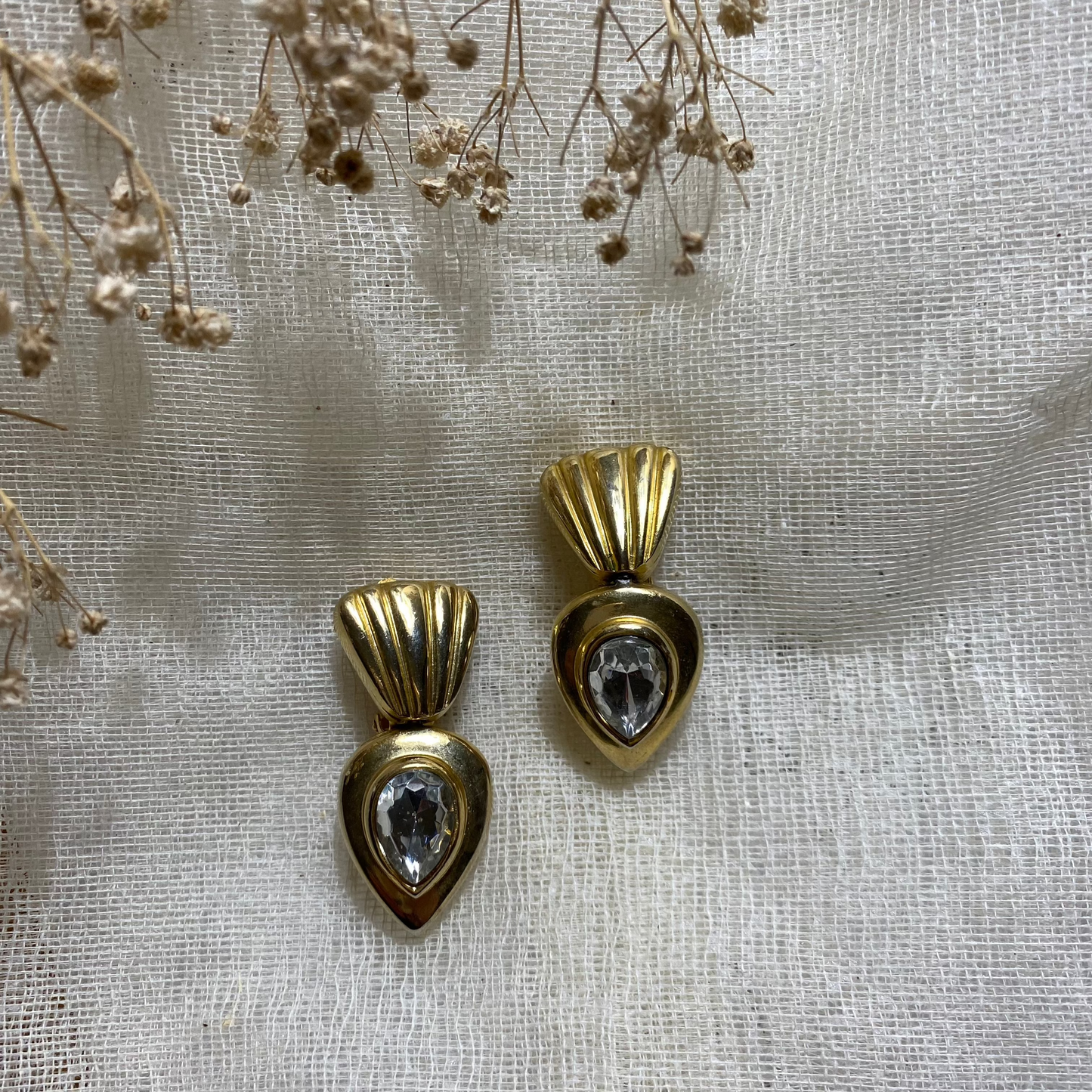 Pendientes vintage lágrima