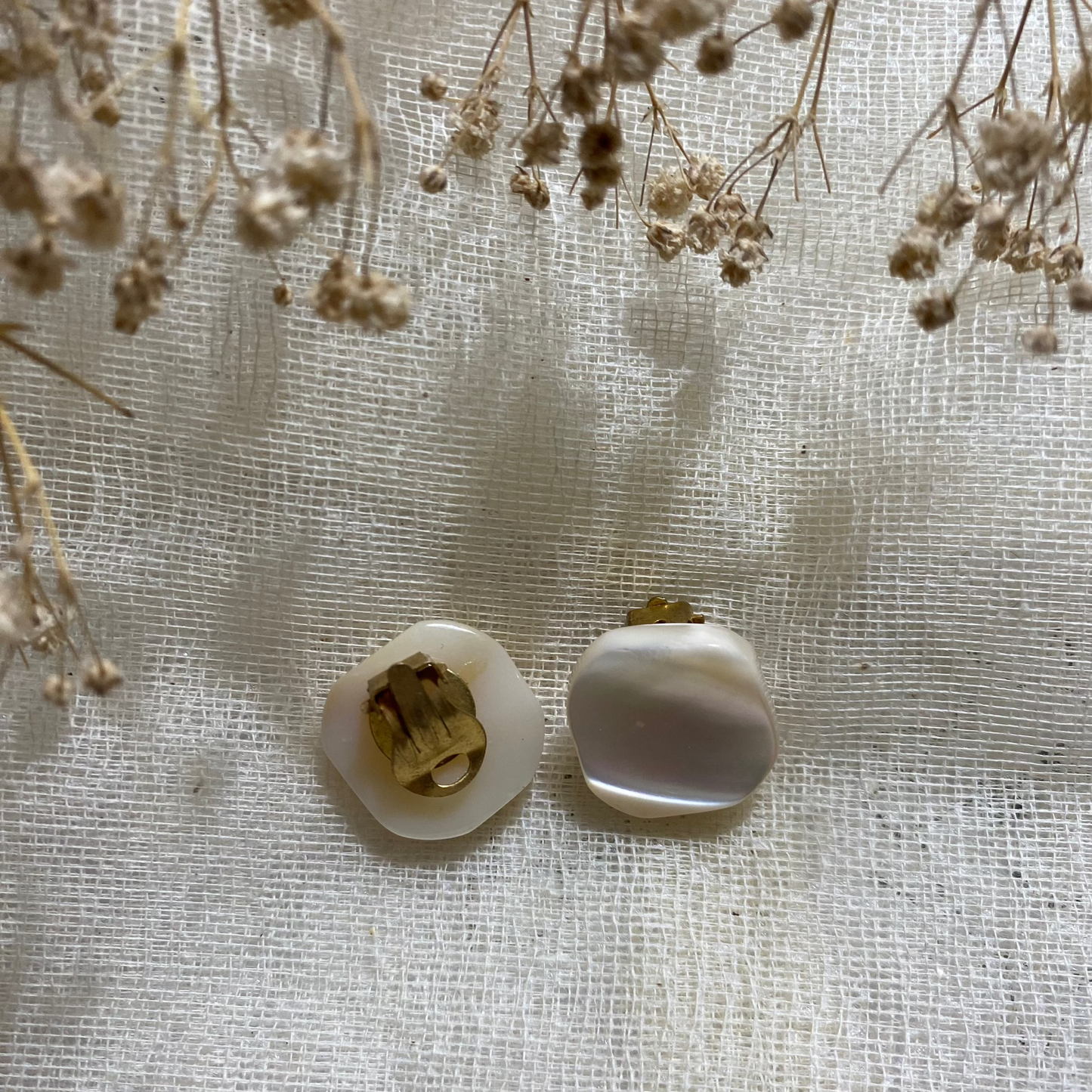 Pendientes vintage Nácar