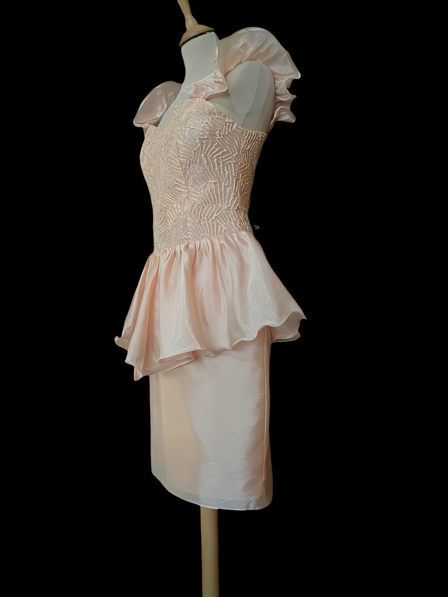 Pink dress with ruffles