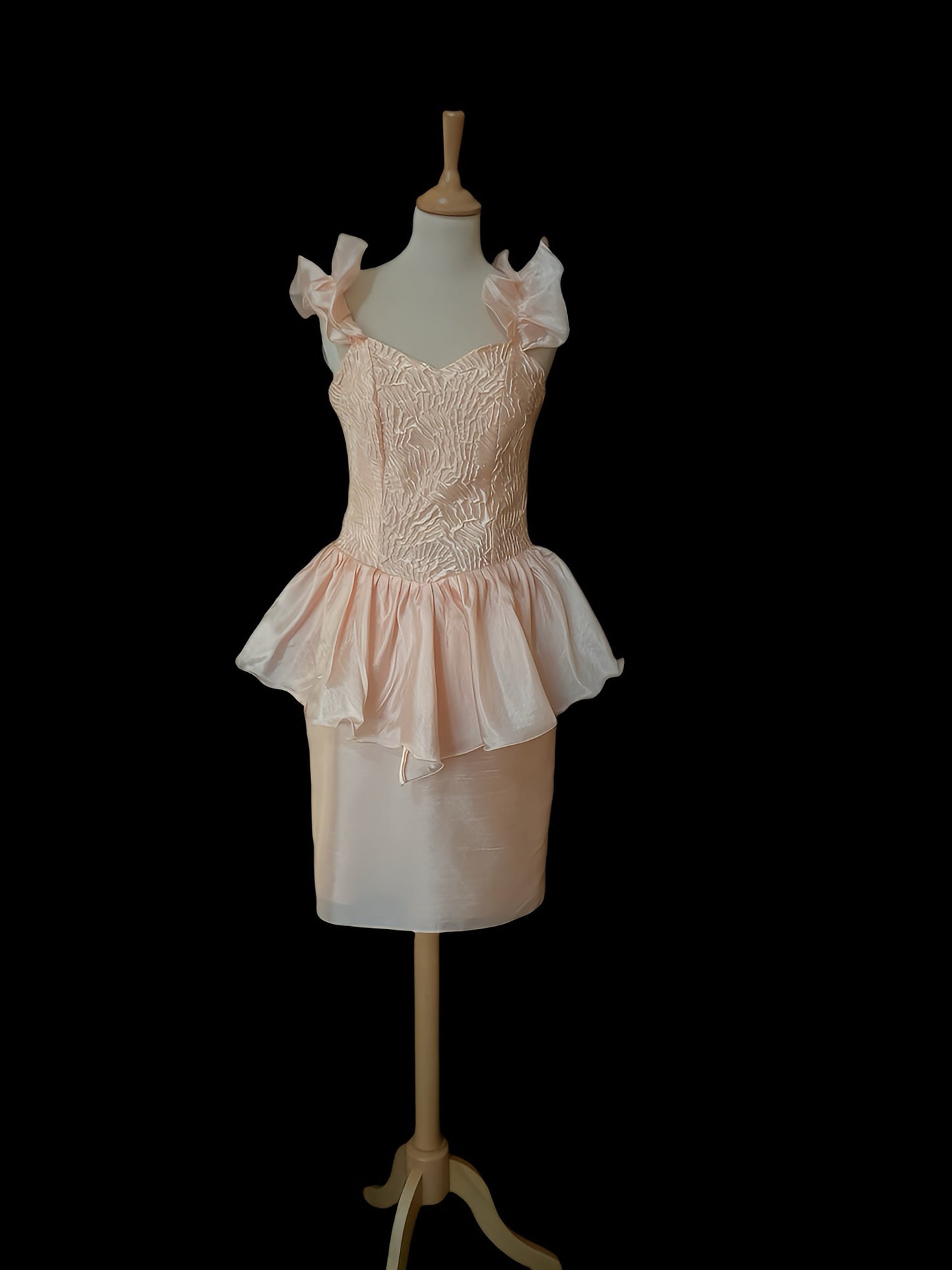 Pink dress with ruffles