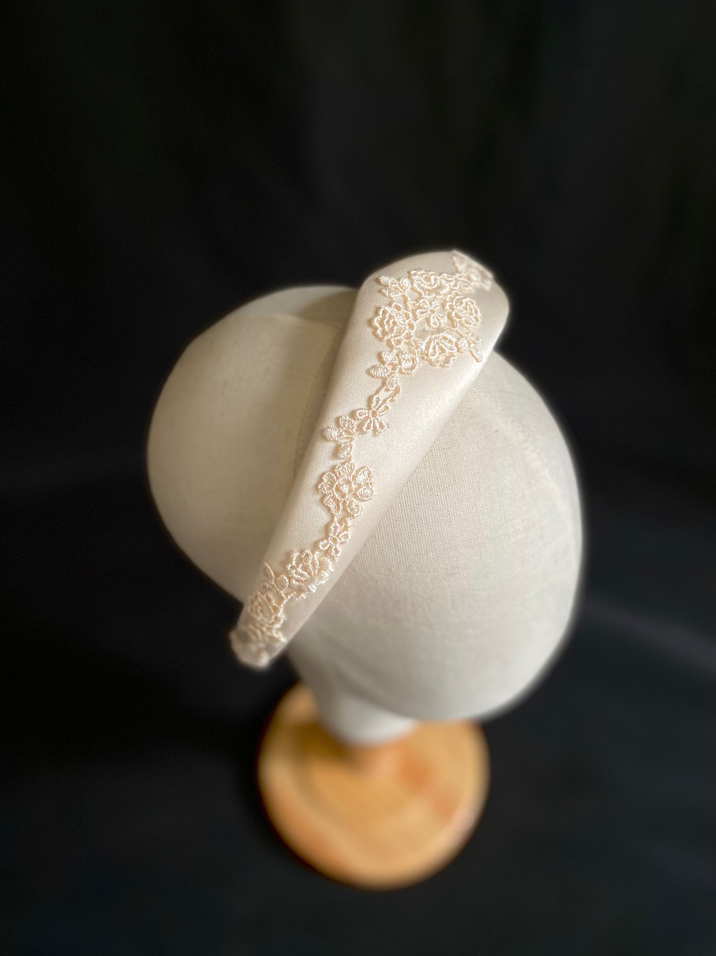Diadema de novia vintage con flores