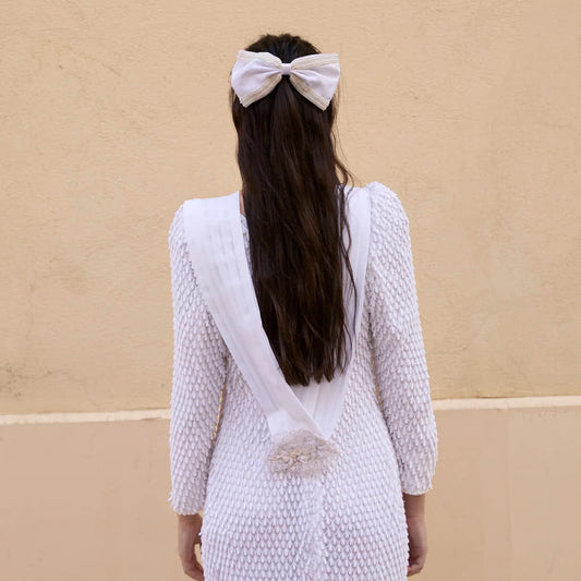 Prendedor novia lazo vintage