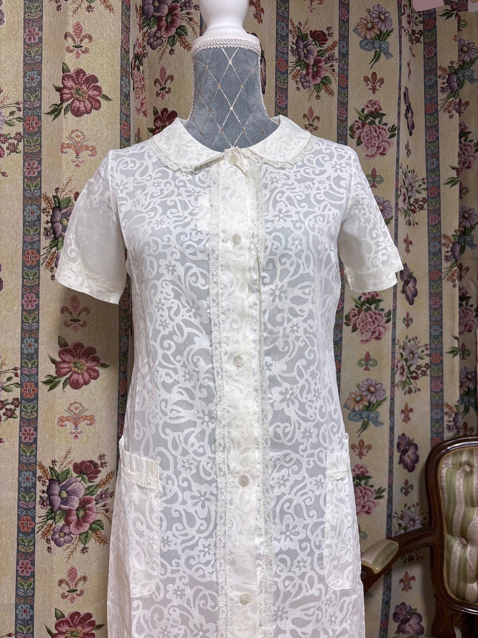 Bata vintage flores 60s