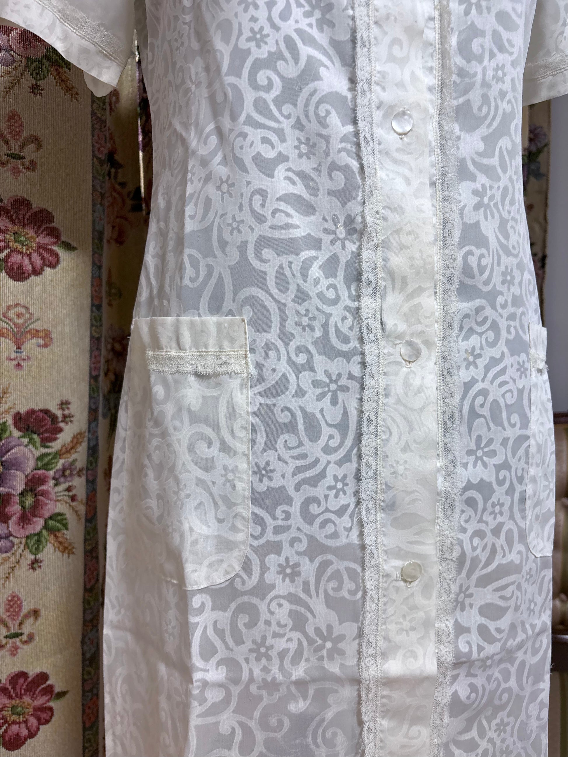 Bata vintage flores 60s