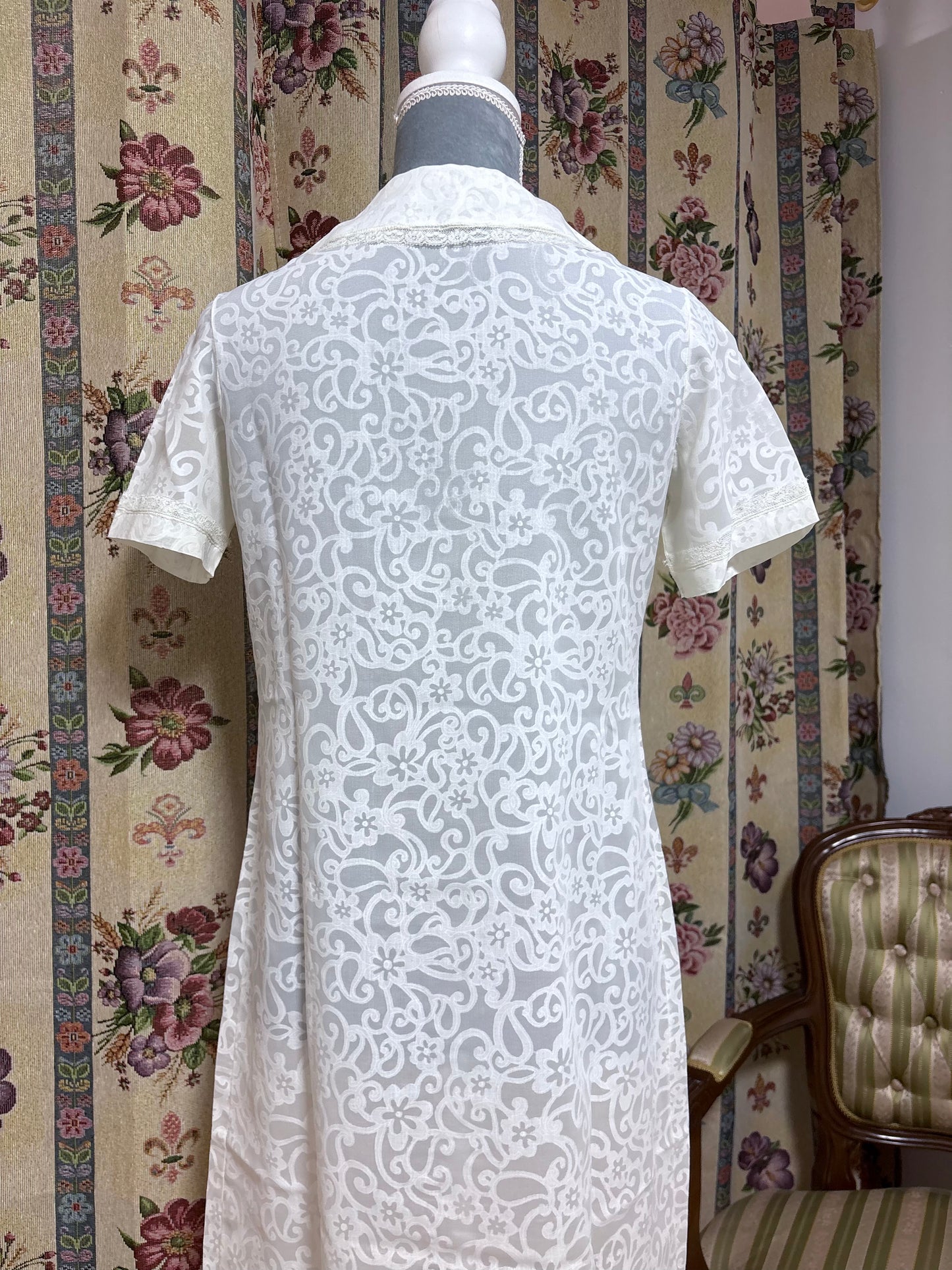 Bata vintage flores 60s