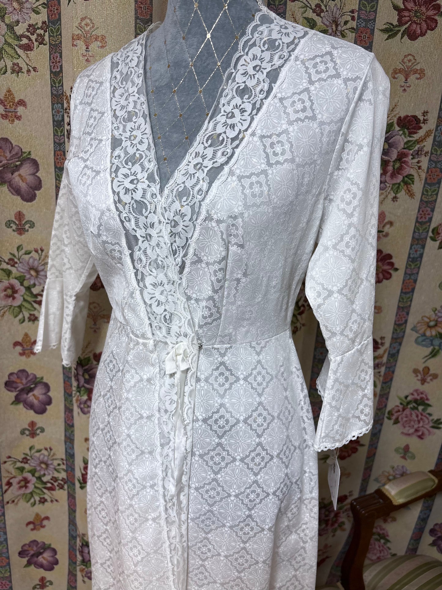 Conjunto bata y camisón vintage 70s