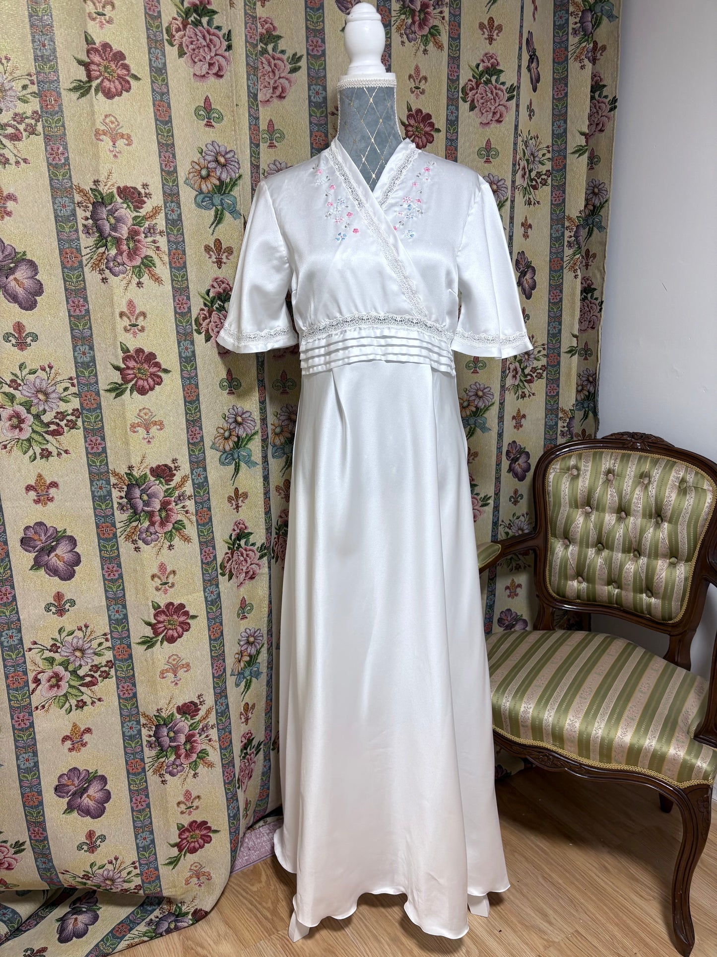 Vestido lencero vintage 70s 