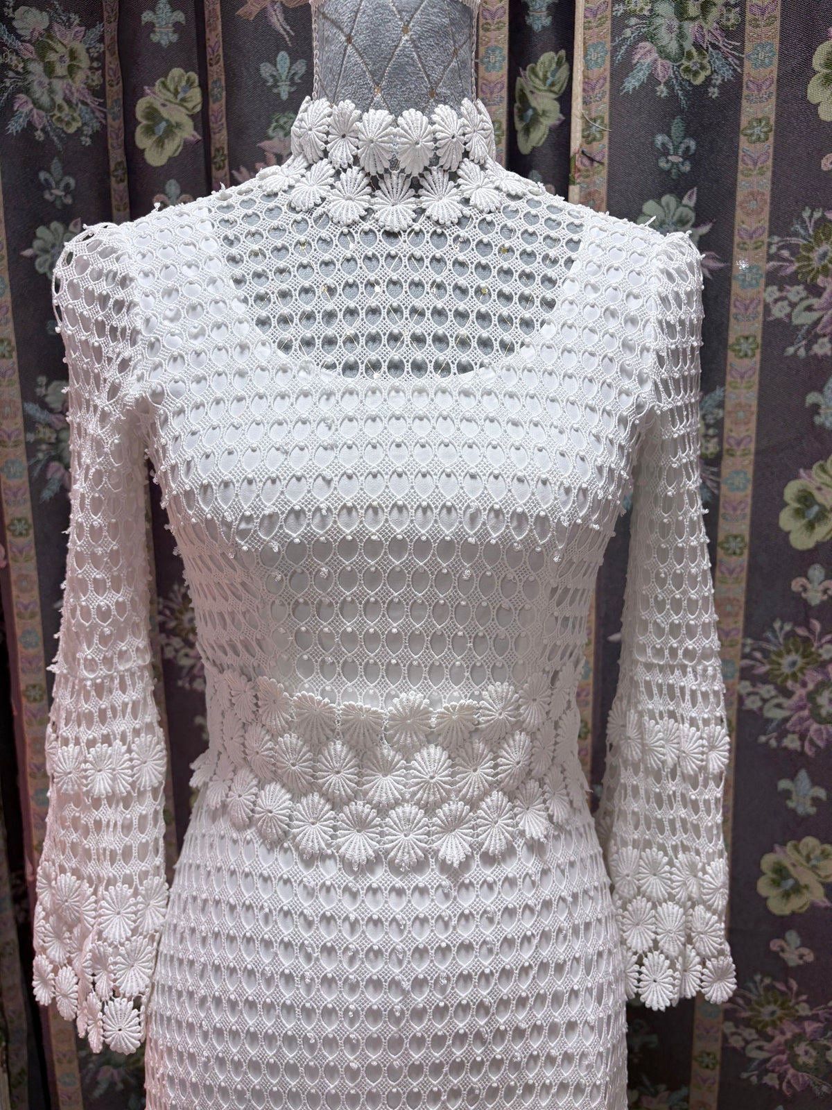 Vestido novia vintage crochet 