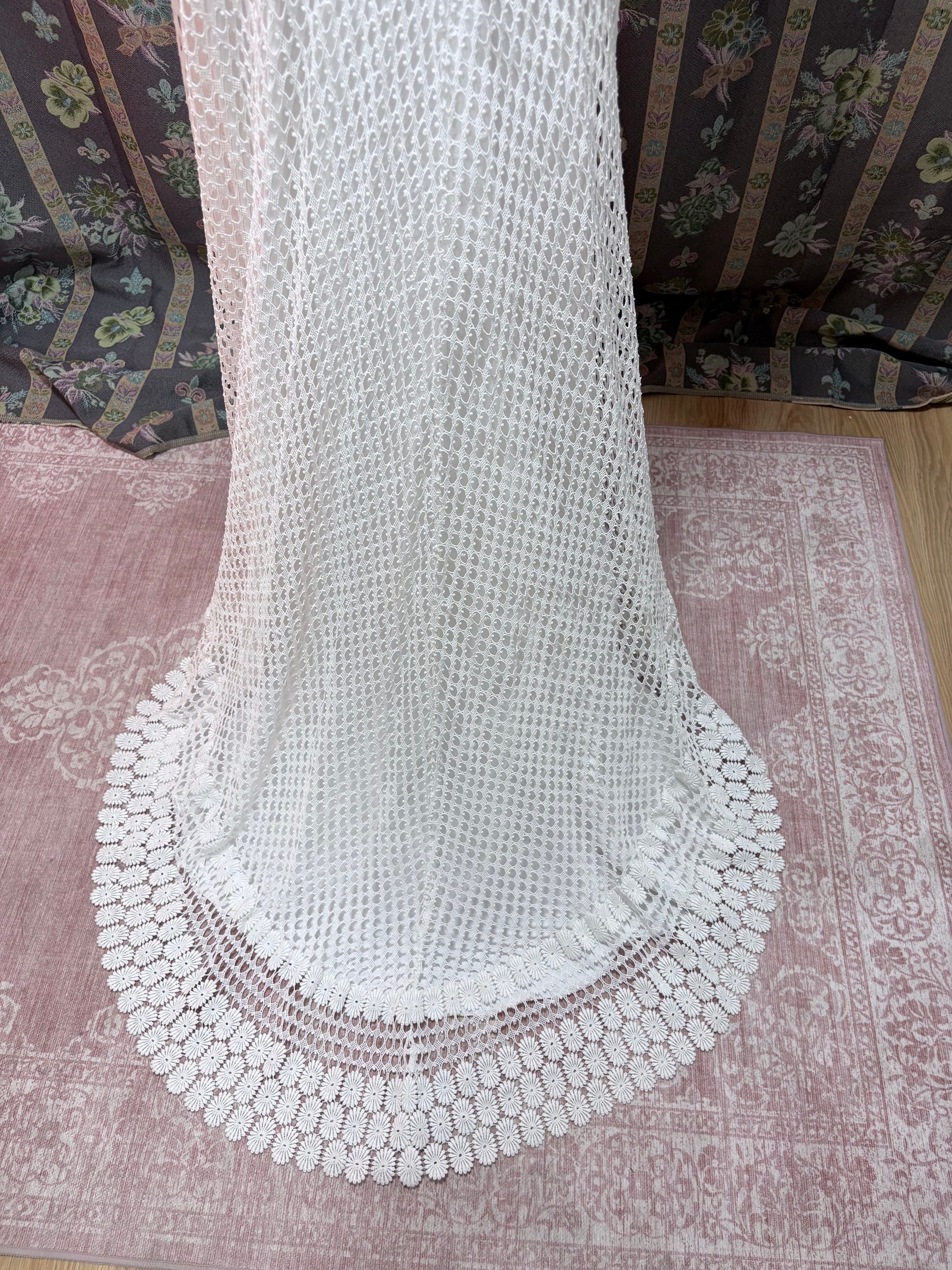 Vestido novia vintage crochet 